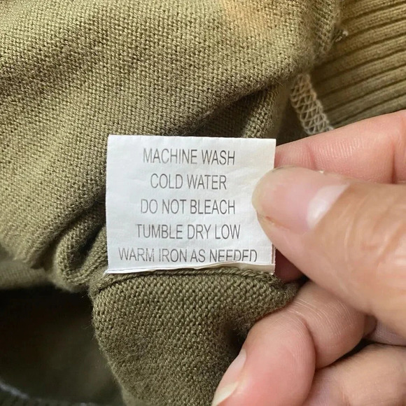 VTG Y2K Blac Label Full Zip Jacket Khaki Spell out Embroidered Unsex 2X Cotton - Picture 7 of 12